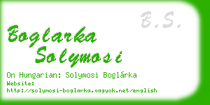 boglarka solymosi business card